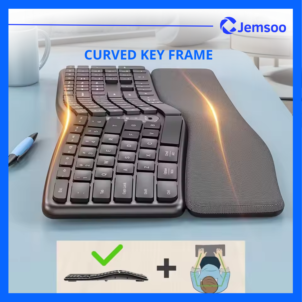 Ergonomic Keyboard | Jemsoo™