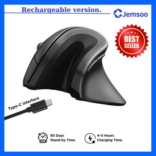 Battery Ergonomic Mouse | Jemsoo™