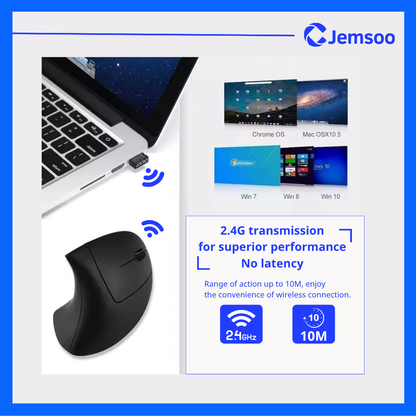 Vertical Mouse Ergonomic | Jemsoo™